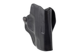 DeSantis Mini Scabbard Belt Holster for S&W Shield features black leather material